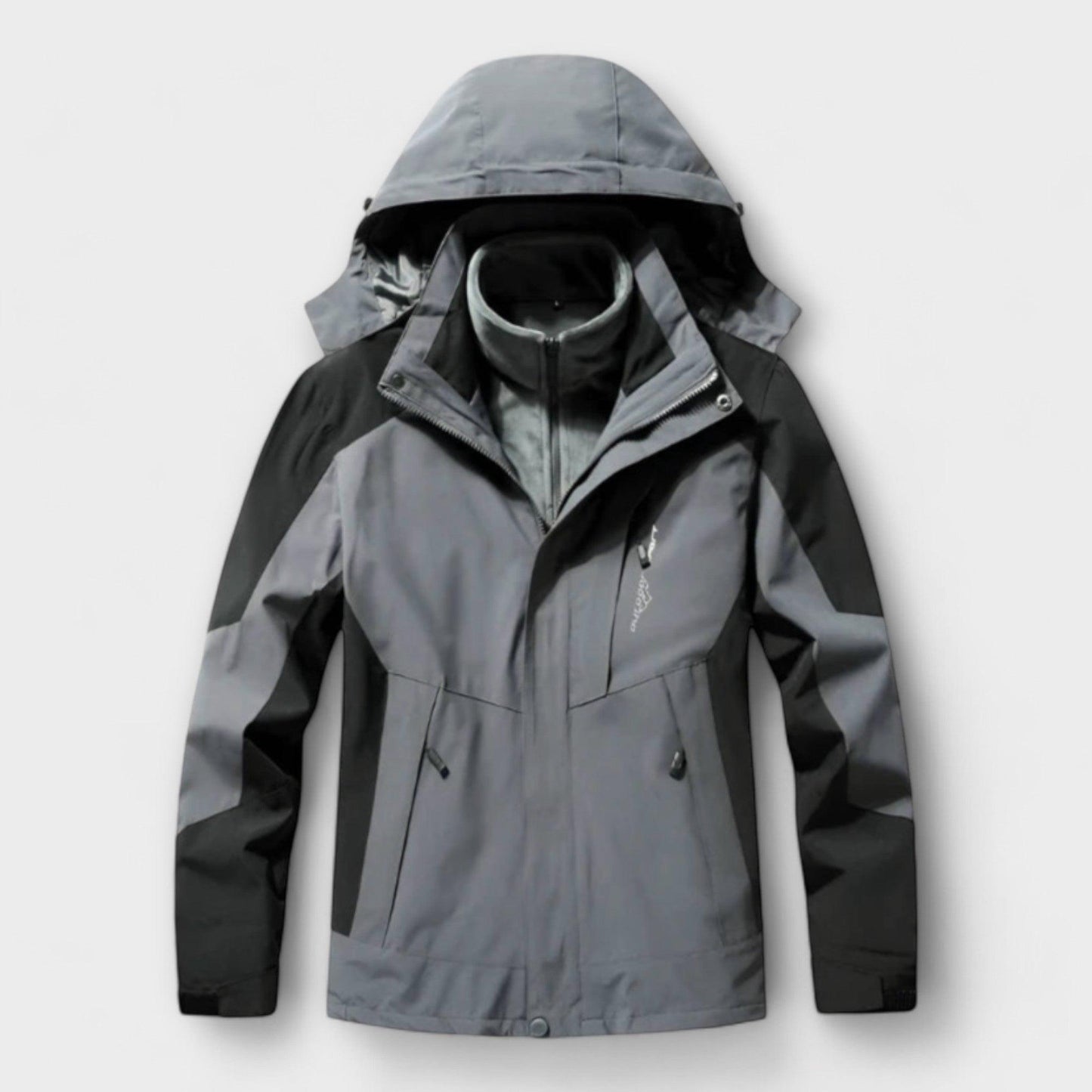 Waterproof Men's Parka Jacket with Multiple Pockets