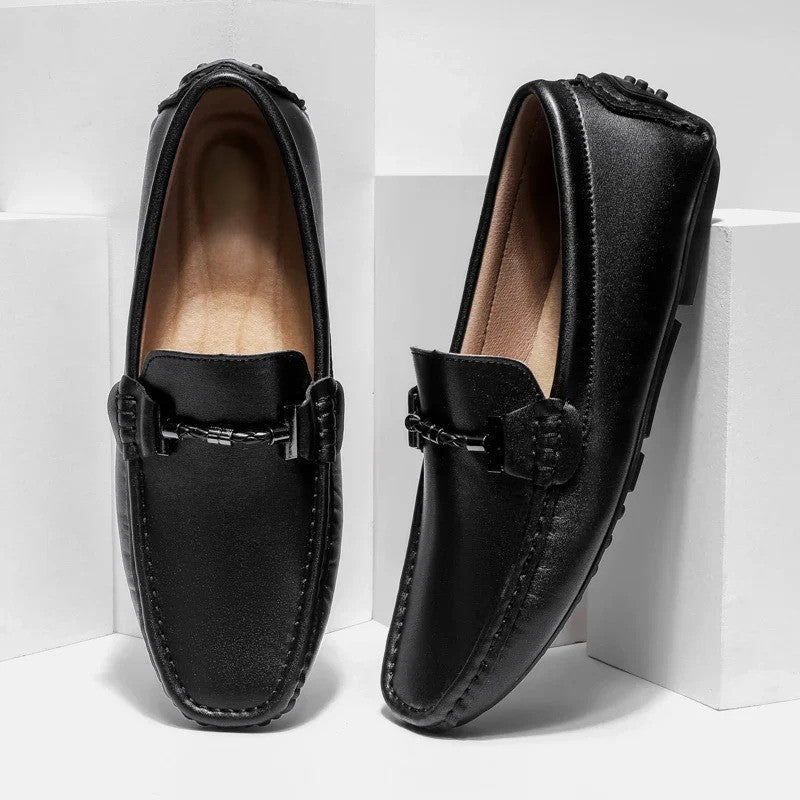 Classic Genuine Leather Slip On Shoe