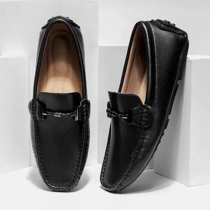 Classic Genuine Leather Slip On Shoe