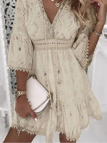 Vibrant Floral Embroidered Sundress