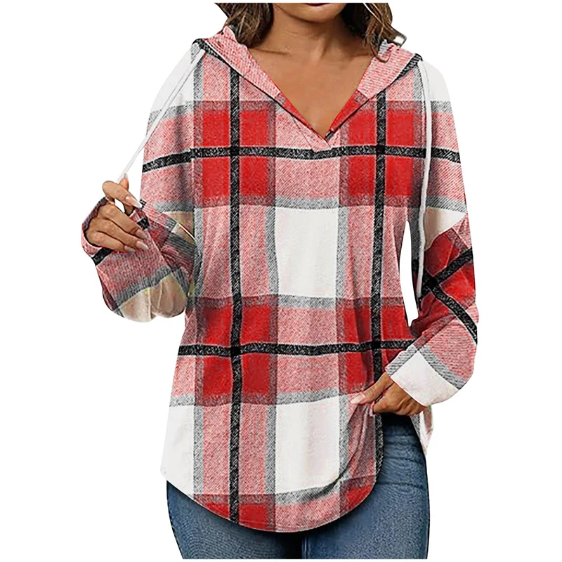 Soft Relaxed Fit V-Neck Hoodie for Daily Wear - Nocini