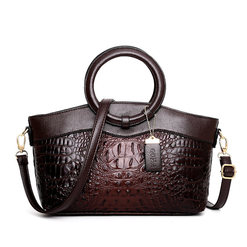 Classic Ladies Genuine Leather Handbag