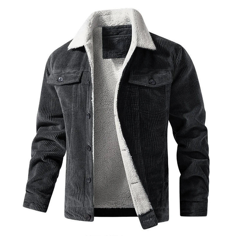 Rugged Plaid Mens Jacket - Warm Classic Fit