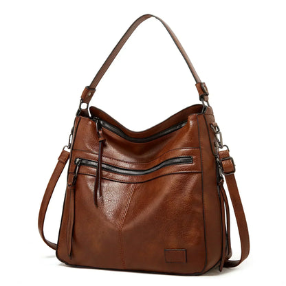 Soft Leather Relaxed Tote Bag