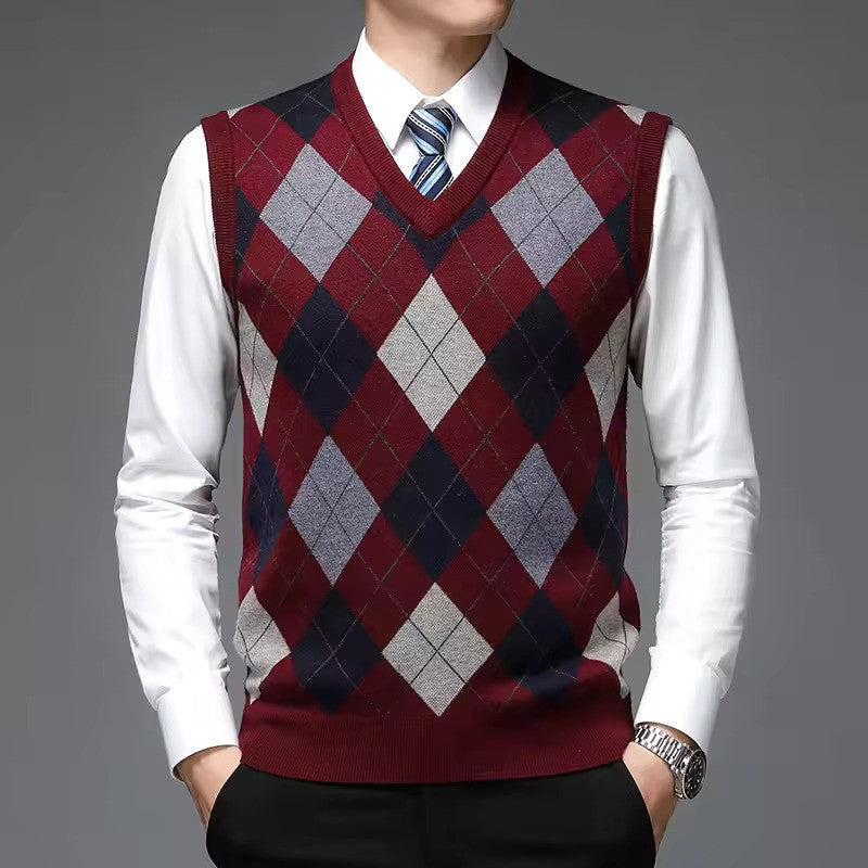 Crew Neck Tank Top Sweater - Olytrend