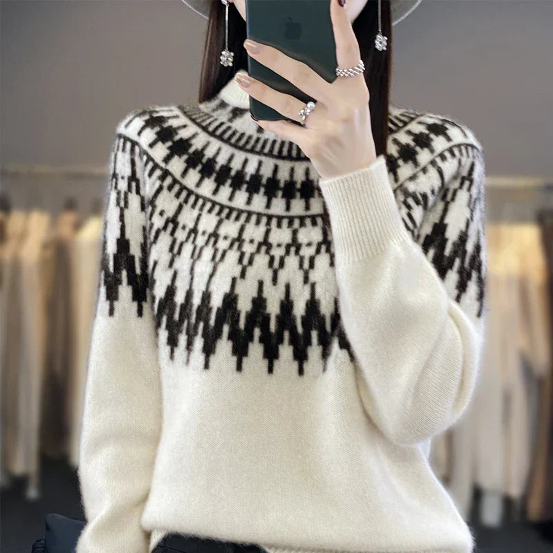 Cozy Marceline Crew Neck Sweater - Olytrend