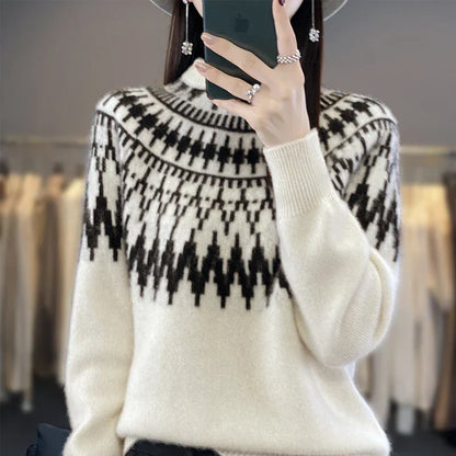 Cozy Marceline Crew Neck Sweater - Olytrend