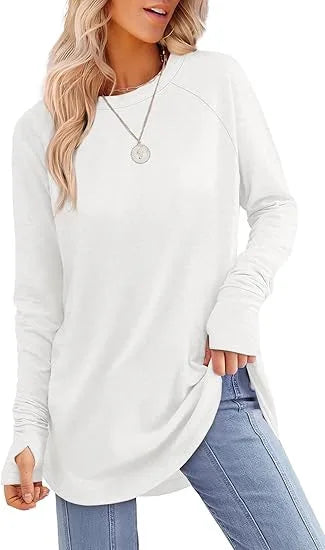 Women's Casual Crew Neck Tunic