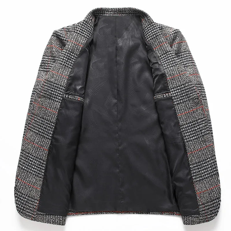 Classic Checked Blazer Jacket