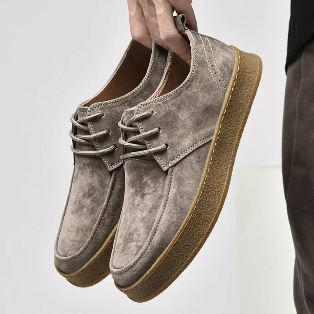 Men's Leather Fashion Sneakers - Olytrend