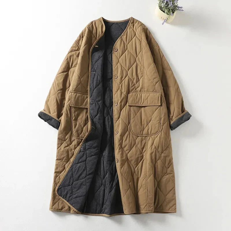 Warm Quilted Winter Coat for Women - Soft Casual Fit - Nocini