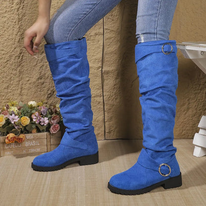 Women's Tall Leather Knee Boots