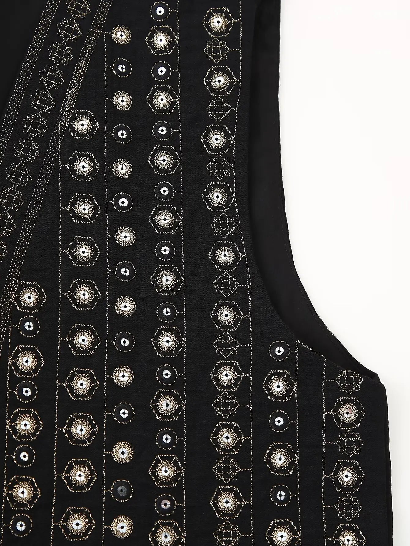Glittery Embellished Bohemian Waistcoat