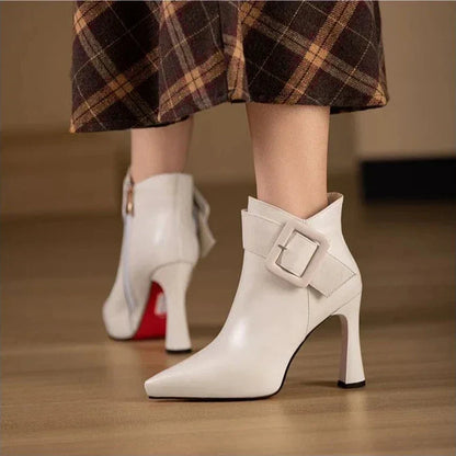 Chic Pointed Toe High Heel Boots