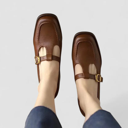Comfortable Arch Support Mary Jane Flat Shoes - Olytrend