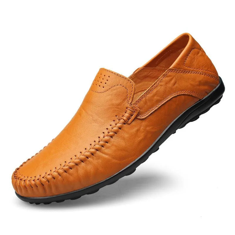Classic Men's Leather Slip On Shoes