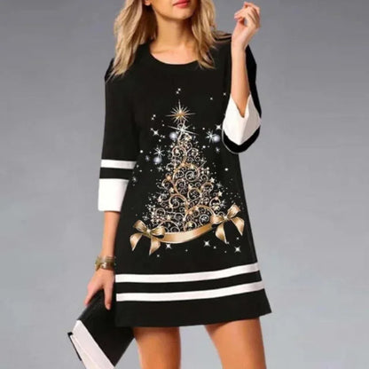 Festive Holiday Mini Party Dress
