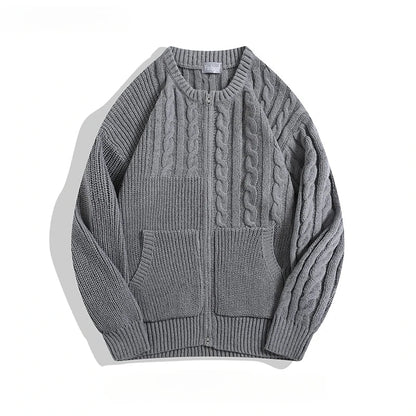 Casual Color Block Cardigan - Nocini