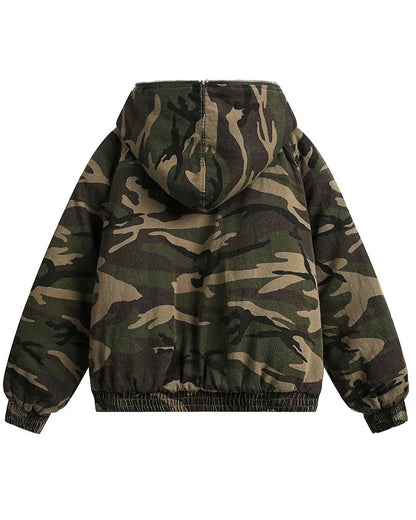 Warm Camouflage Insulated Coat