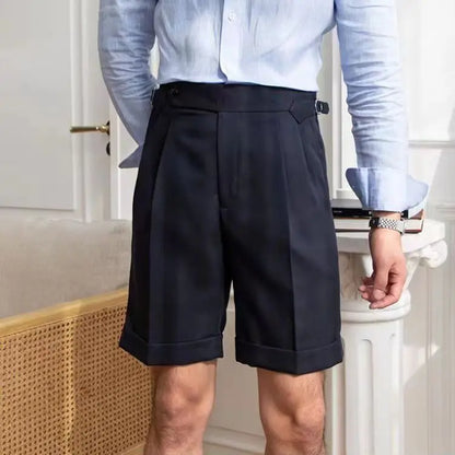 Classic Mens Shorts Knee Length Cotton