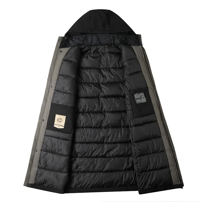 Warm Waterproof Winter Trench Coat