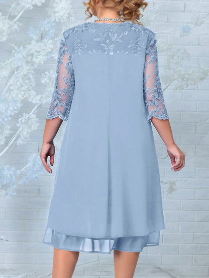 Elegant Floral Maxi Dress for Women Plus Size