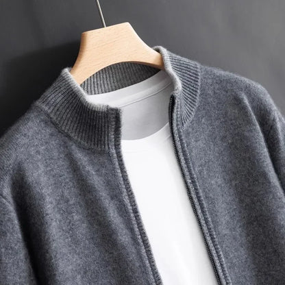 Warm Wool Crew Neck Jacket