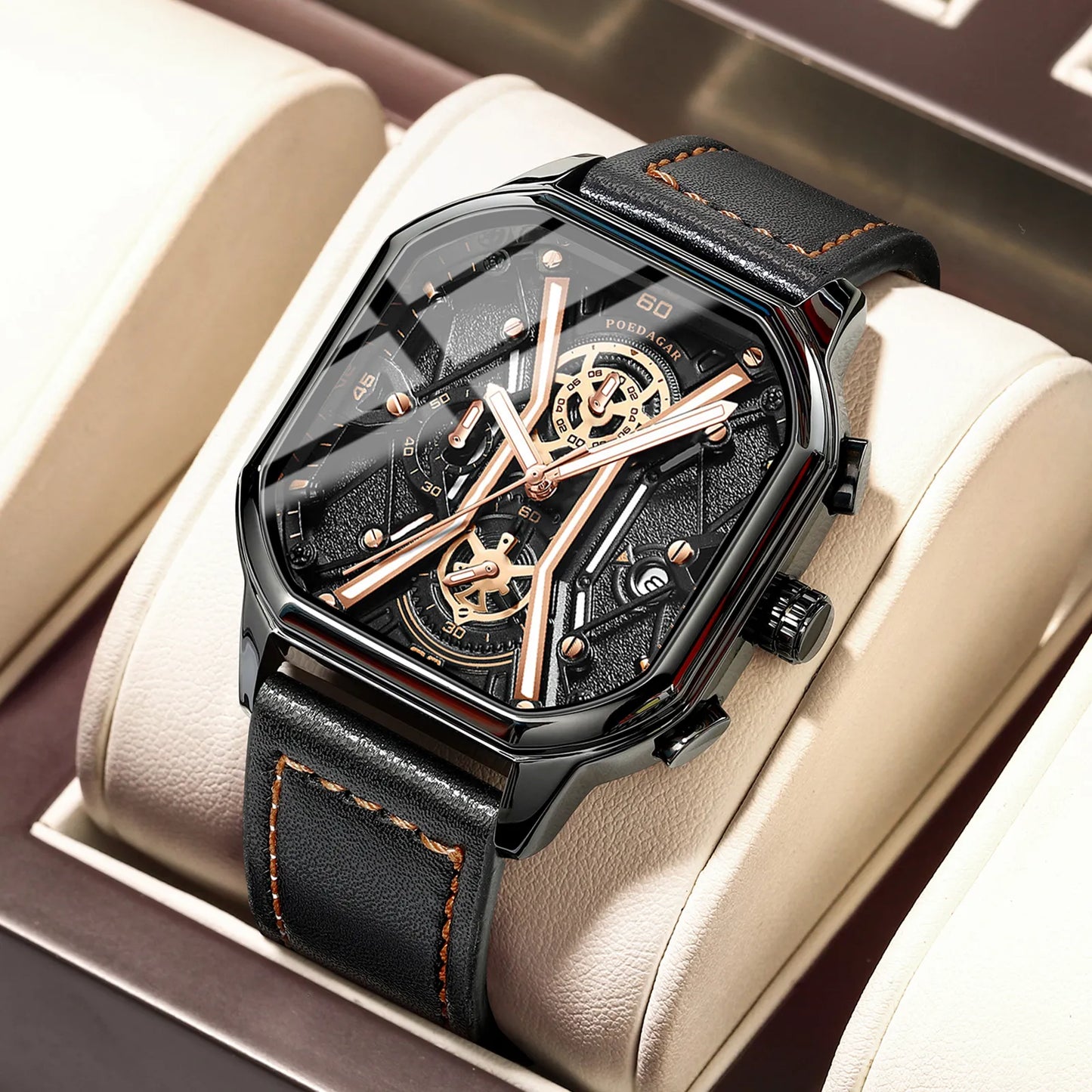 Trendy Skull Chronograph Watch - Nocini