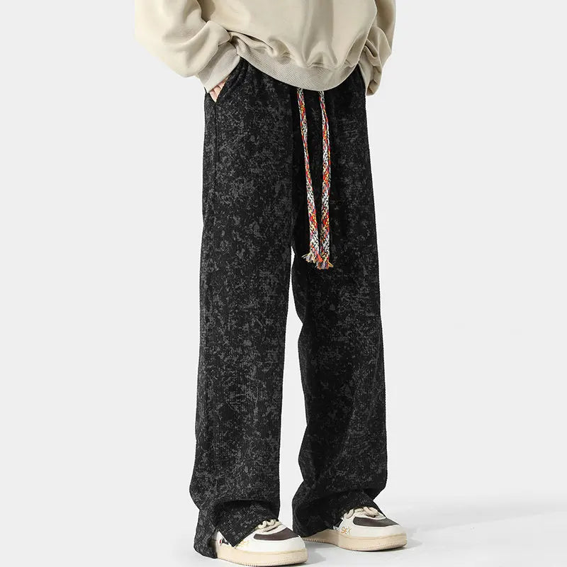 Distressed Faded Jogger Pants