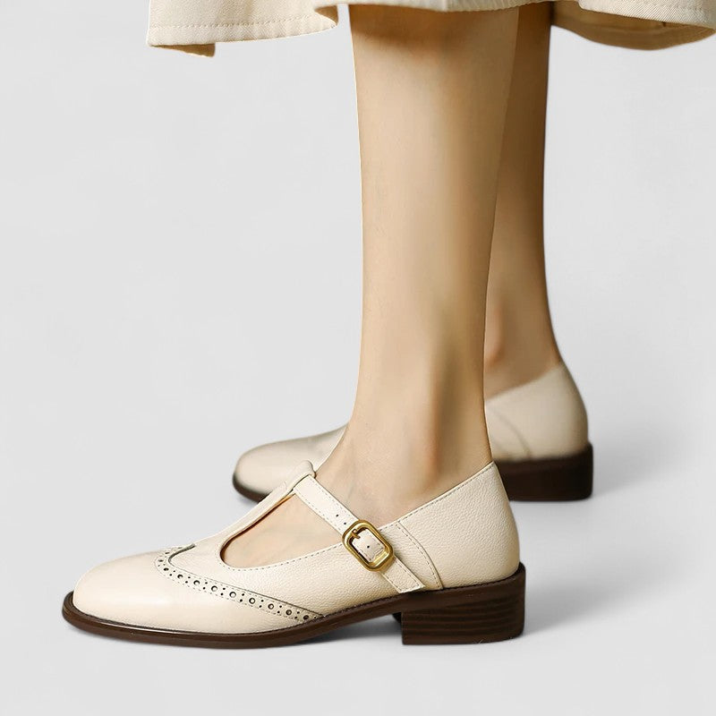 Comfortable Flat Mary Jane Shoes - Olytrend
