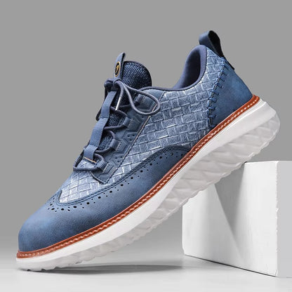 Stylish Perforated Lace Up Sneakers