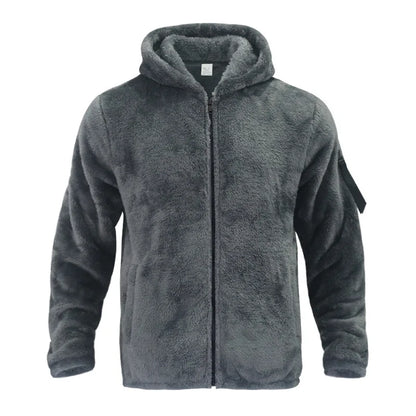 Cozy Men's Fleece Zip Up Hoodie - Nocini