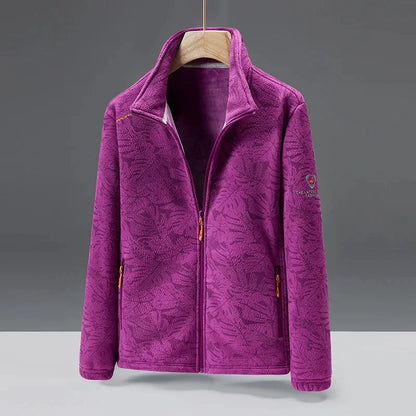 Warm Men's Fleece Coat with Zip Pockets
