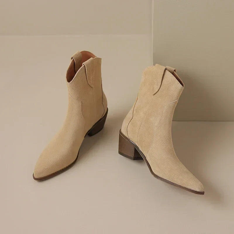 Fashionable Cowboy Ankle Boots for Women - Nocini