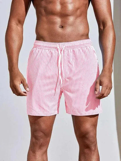 Comfortable Men's Beach Shorts Quick Dry Adjustable Waist