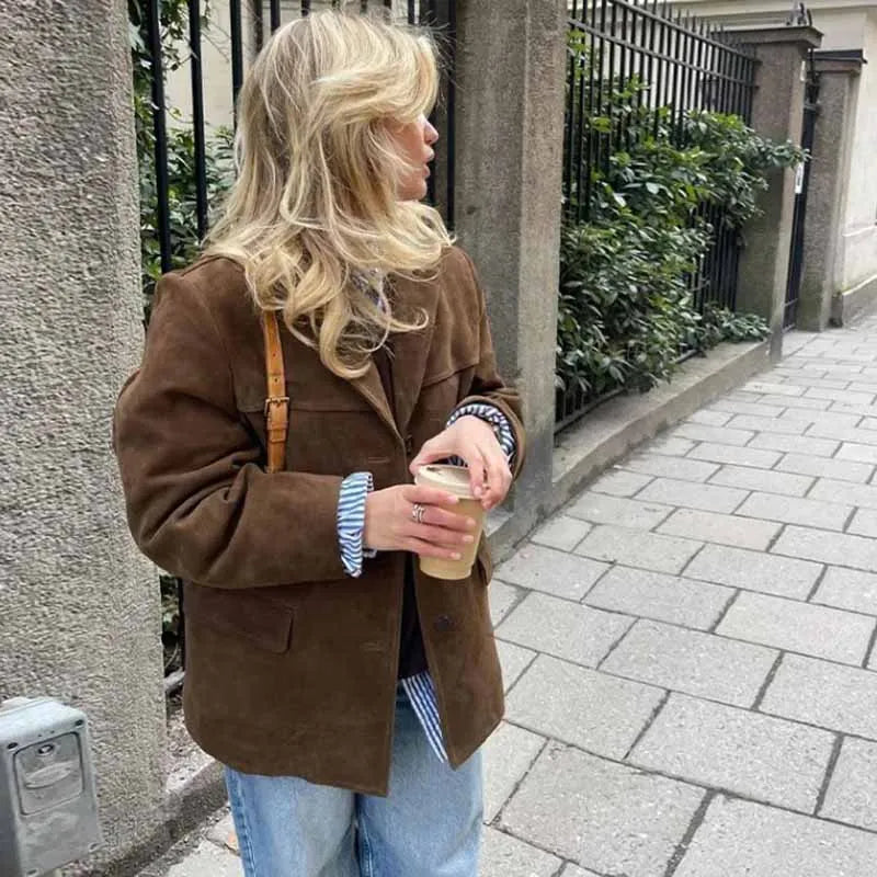 Classic Brown Leather Jacket