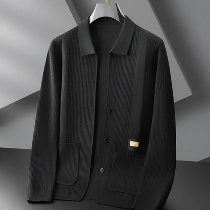 Warm Crew Neck Knitted Jacket