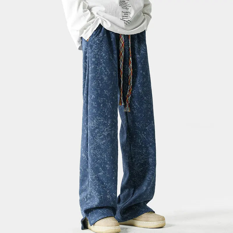 Distressed Faded Jogger Pants