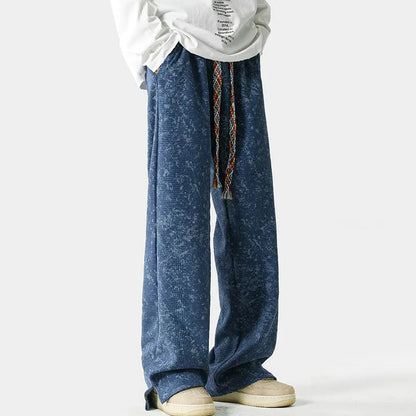 Distressed Faded Jogger Pants