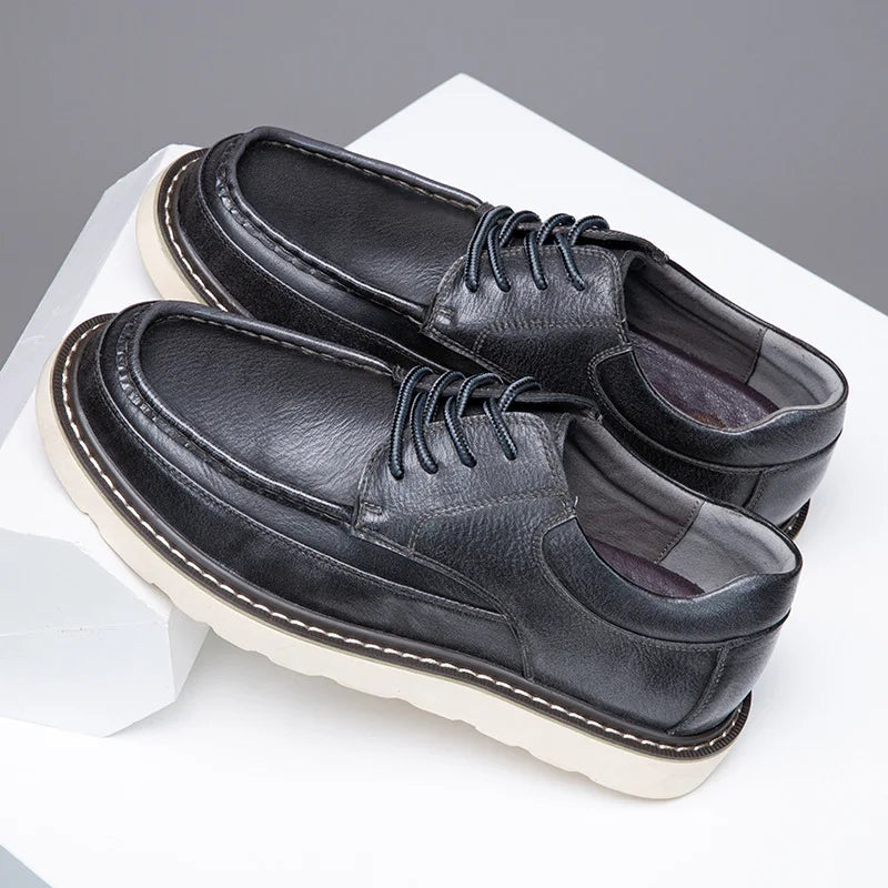 Luxury Genuine Leather Slip On Shoes