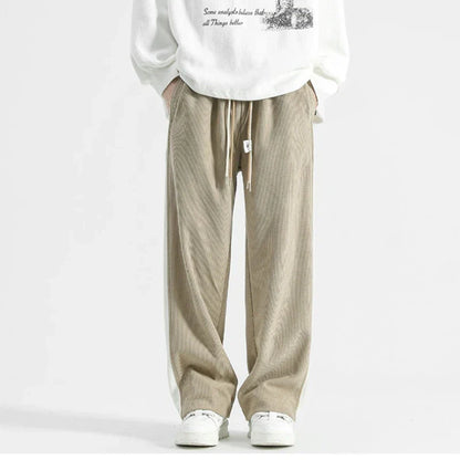 Comfortable Corduroy Jogger Pants with Side Stripes