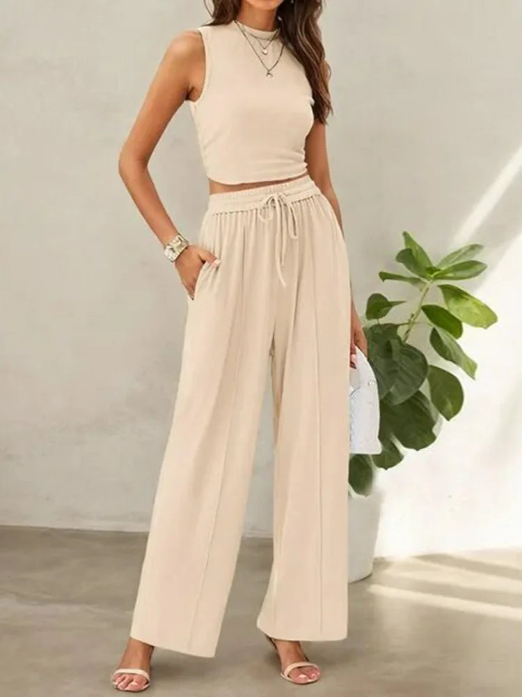 Women's Lightweight 2 Piece Summer Pants Set