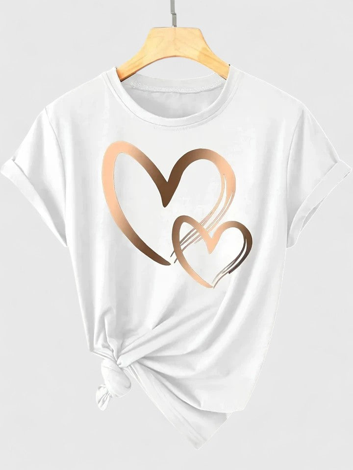 Soft Casual Short Sleeve Tee Shirt