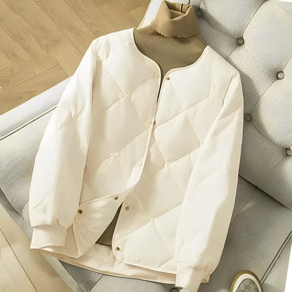 Warm Women's Padded Coat with Long Sleeves
