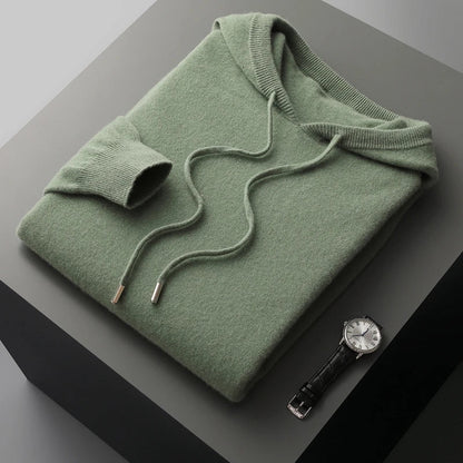 Soft Merino Wool Hooded Sweater