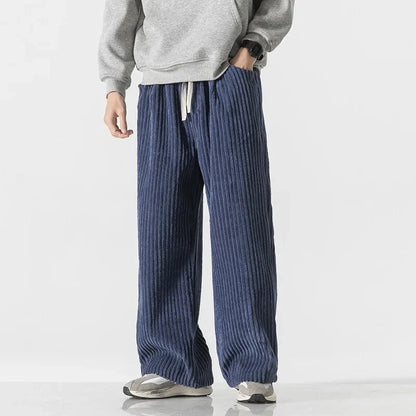 Relaxed Fit Men's Ribbed Jogger Pants - Nocini