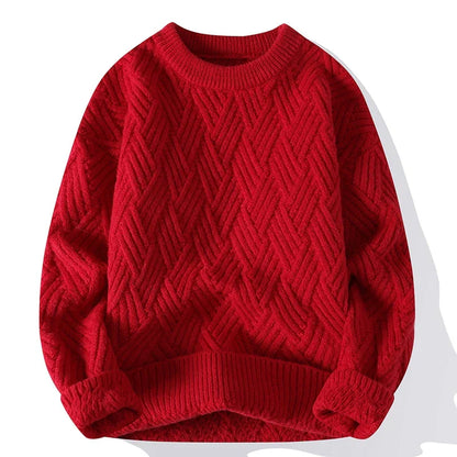 Casual Loose Fit Geometric Sweater