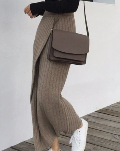 Soft High Waisted Maxi Skirt for Women