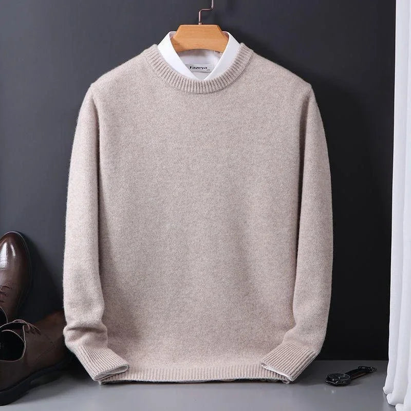 Soft Men's Crew Neck Cashmere Sweater