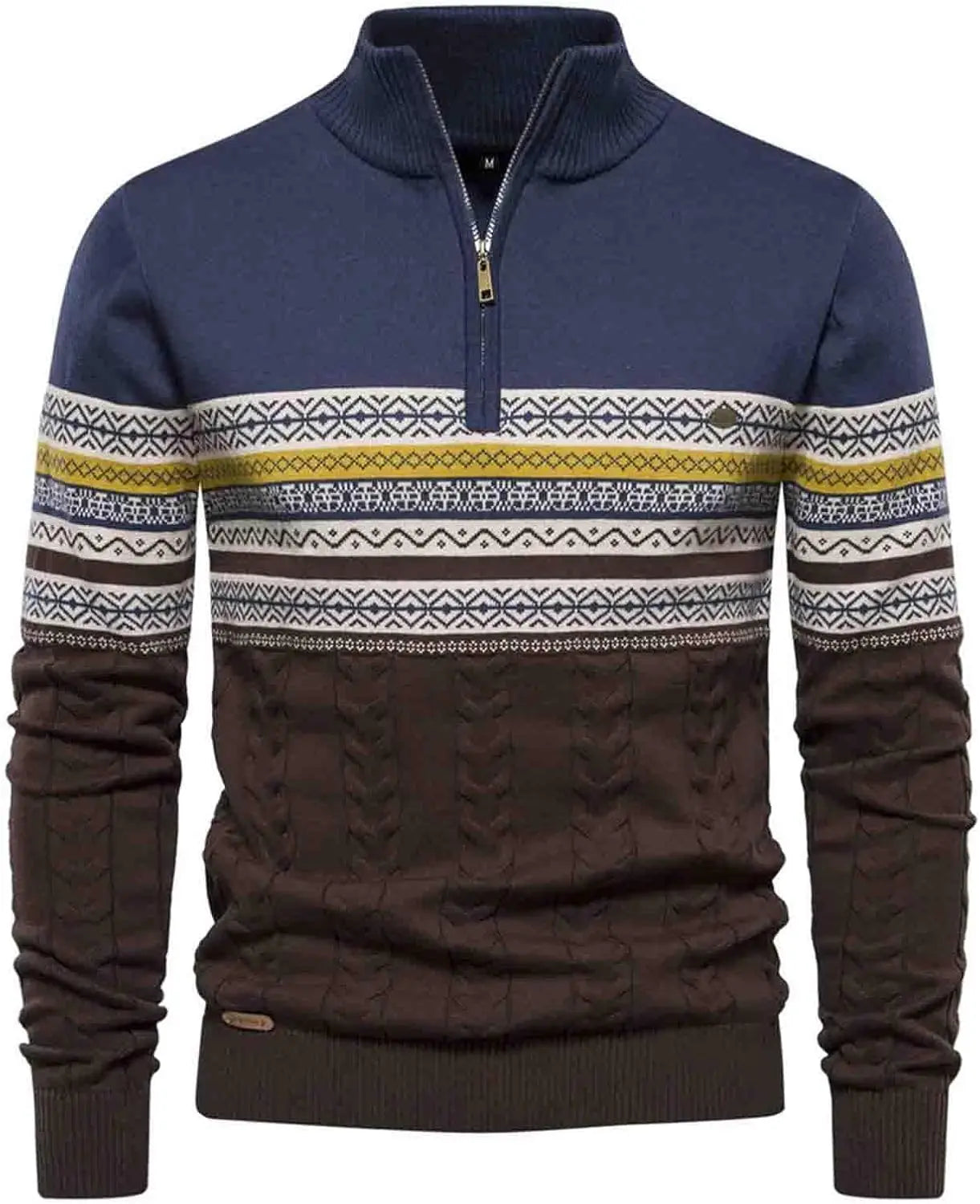 Casual Quarter Zip Pullover Sweater
